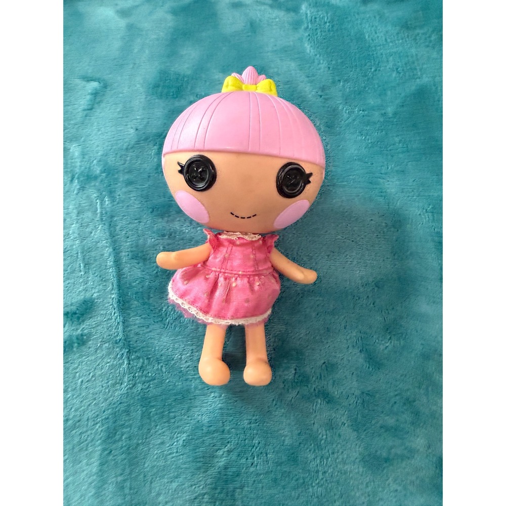 Lalaloopsy Littles Sprinkle Spice Cookie Doll Pink Hair Button Eyes MGA 2011